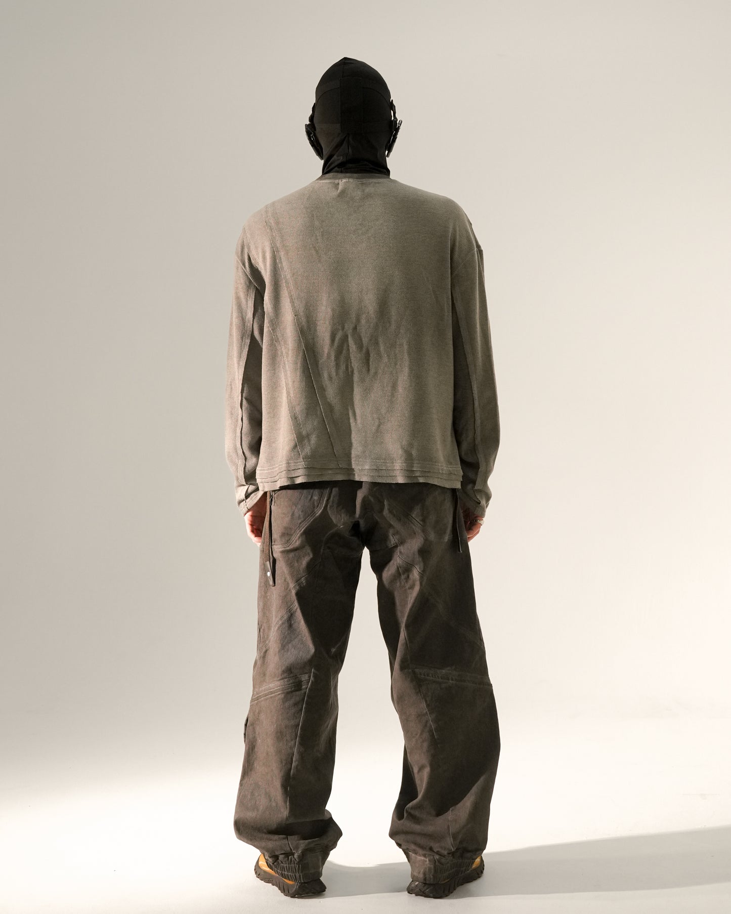 Elastic Cuff Drop Shoulder Oversized T-Shirt