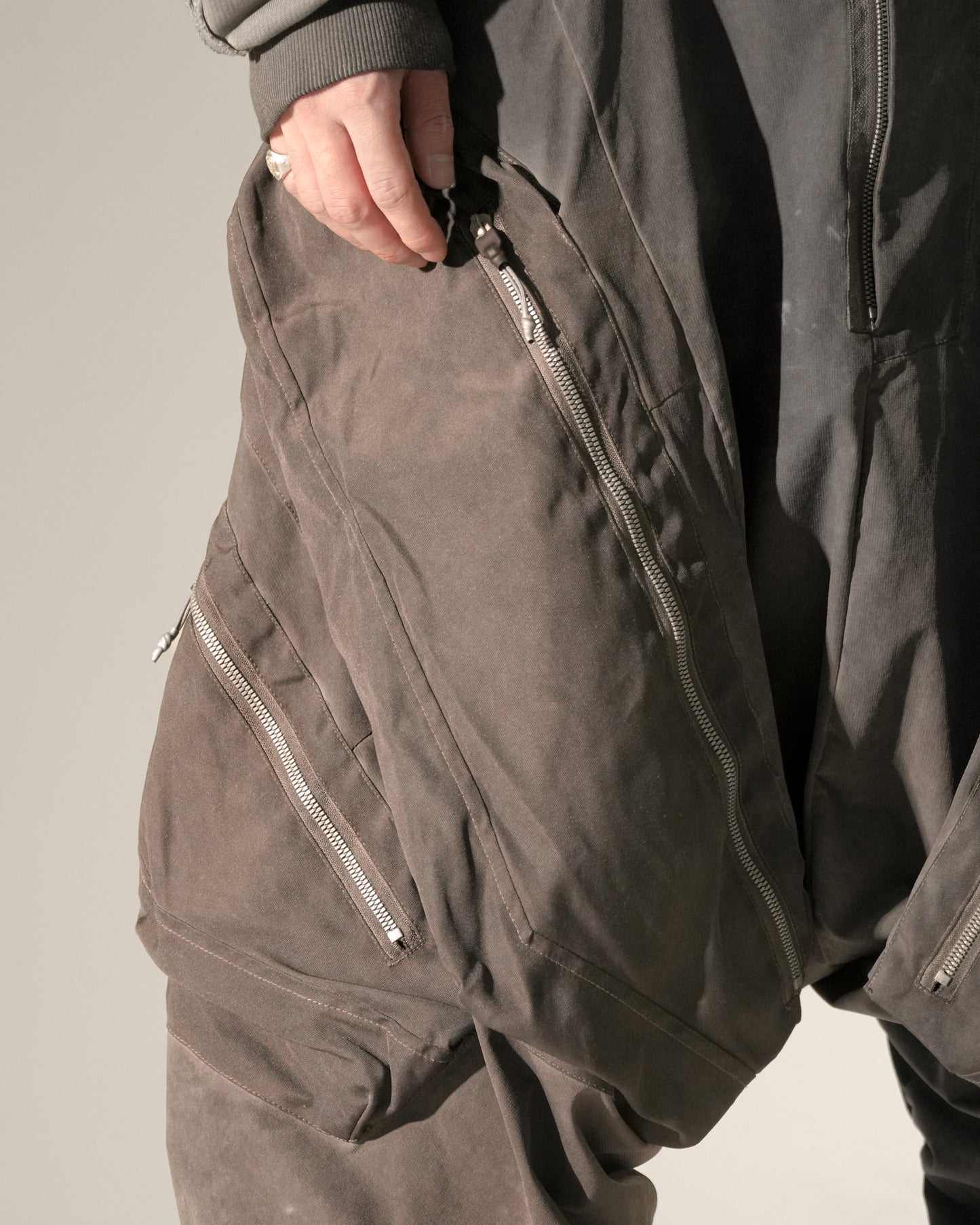 Layered Panel Washed Shorts